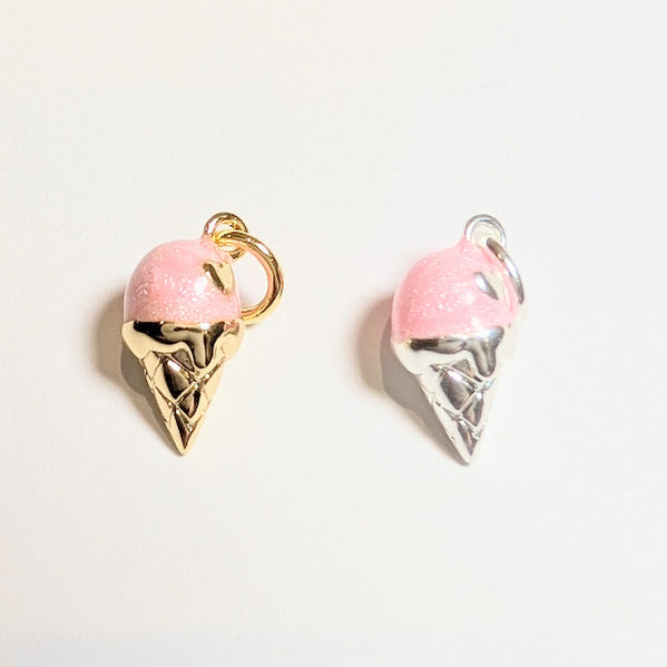 Ice Cream Charm - Gold & Silver