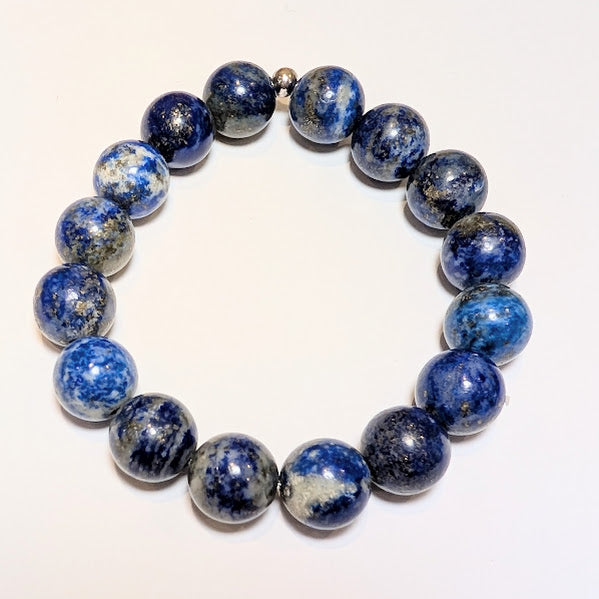 Lapis Elasticated Bracelet - 10mm