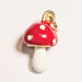 Red Mushroom Charm Gold & Silver
