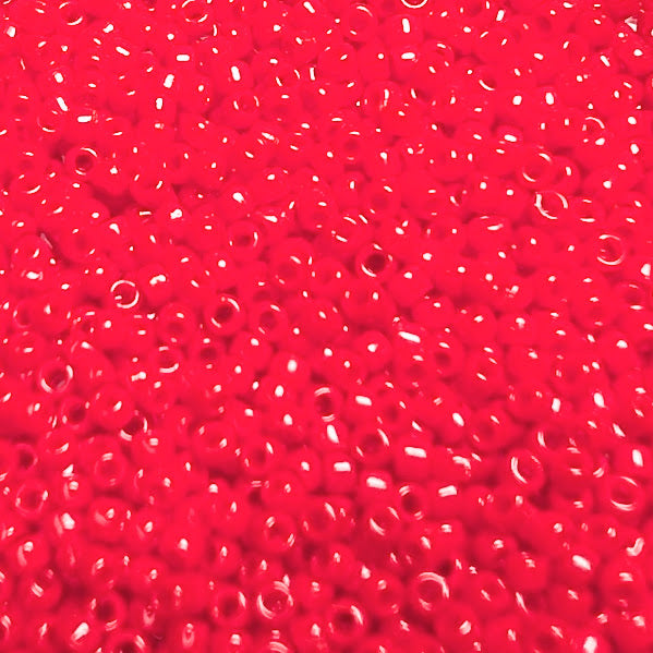 Opaque Cherry Seed Beads – SIZE 15/0 10g
