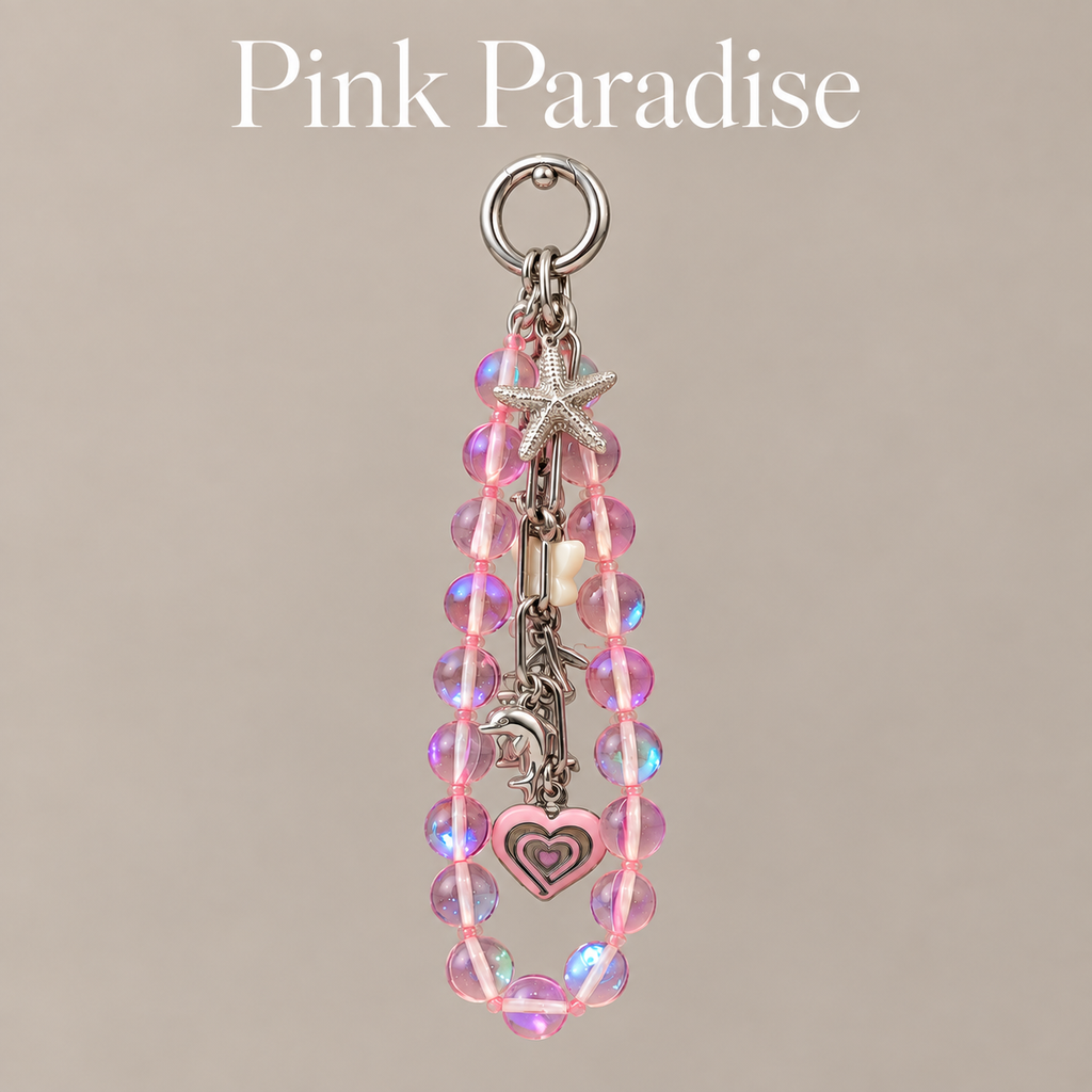 Pink Paradise Bag Charm