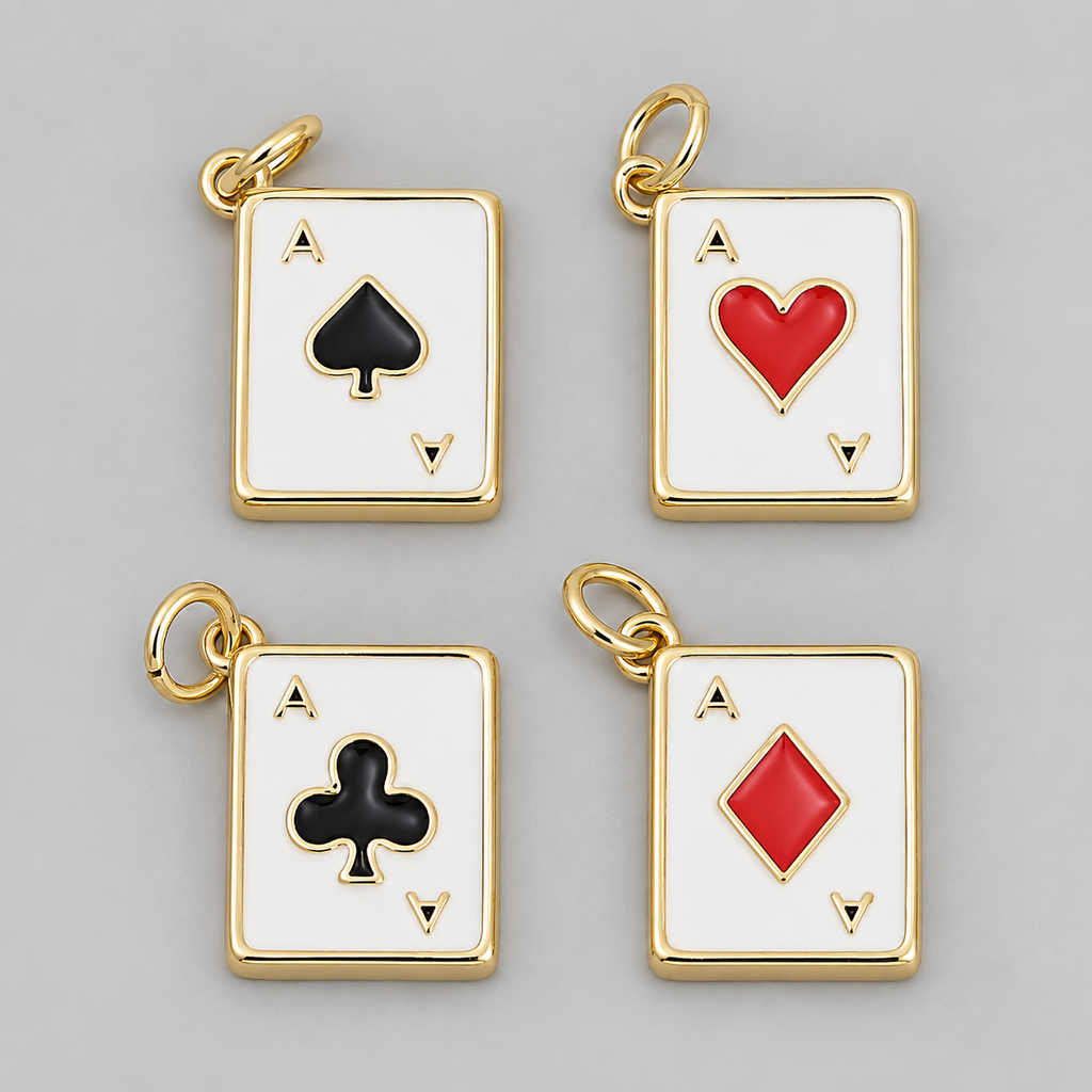 Playing Cards - Aces- Charms Gold