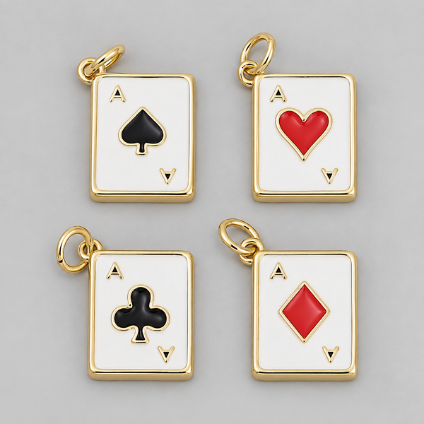 Playing Cards - Aces- Charms Gold