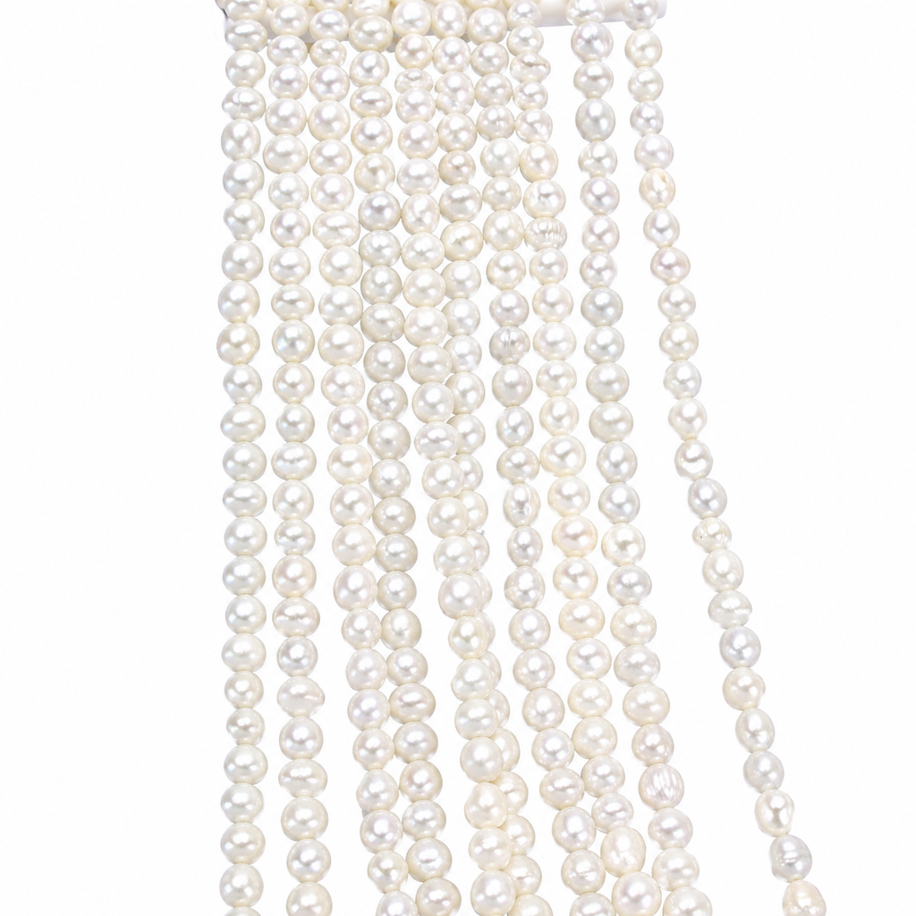 Freshwater Pearl Beads, Potato, Grade 2A++