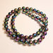 Iridescent Rainbow Round Hematite Beads  - 8mm