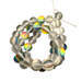 Rainbow & Silver Glass 'Glow' Beads – 8mm
