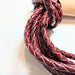 Red/Brown Woven Leather Cord (Plaited) – 3mm (2 meters)