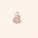 Silver & Gold Enamel Mushroom Charm