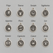 Silver-plated Star Sign Zodiac Charm