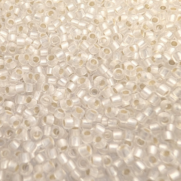 Silver Lined Transparent Frosted Clear Seed Beads – SIZE 15 / 0 5g