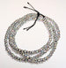 Iridescent Silver/ Pink / Green Faceted Rondel Hematite Beads – 3.2mm x 2.2mm