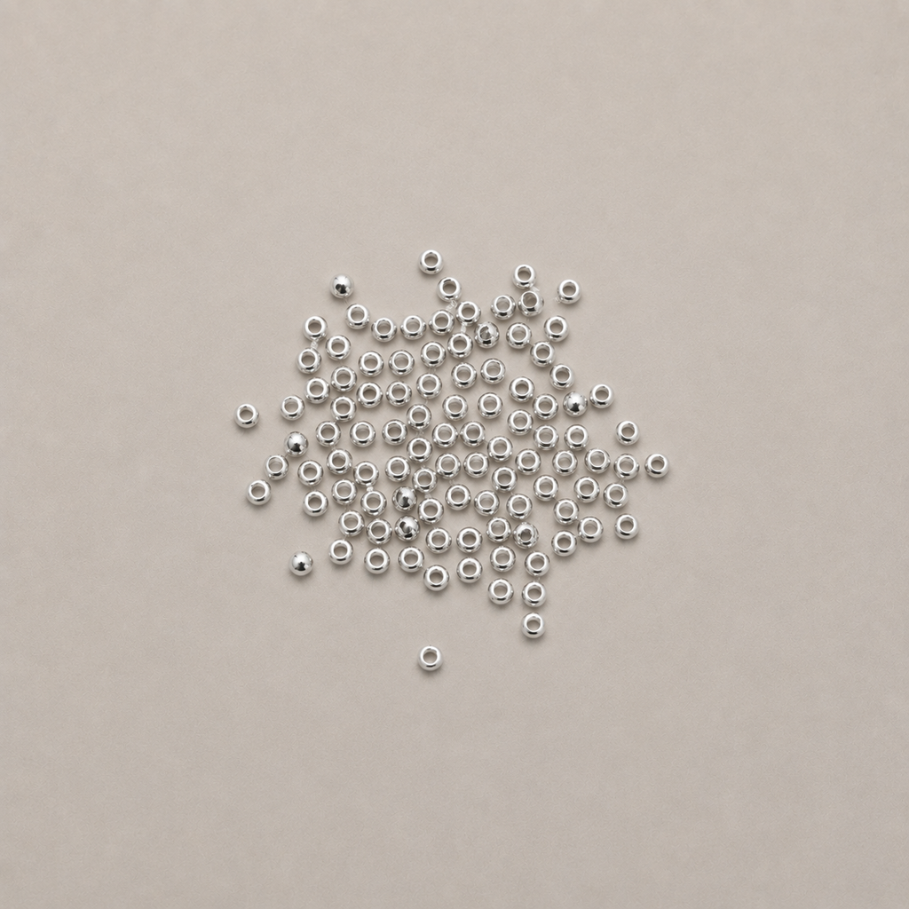 Silver Bead Crimps – Size 0 (2g)