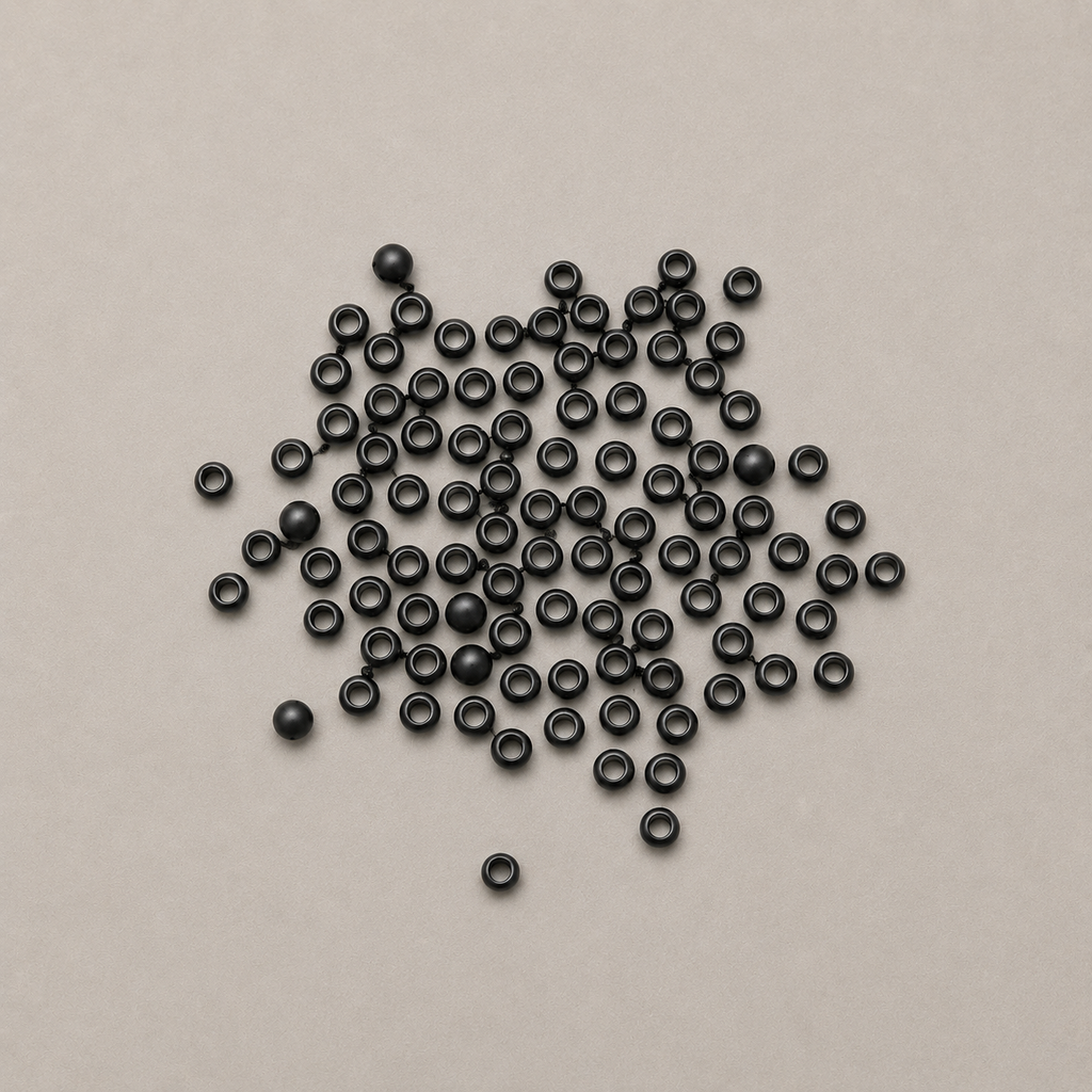 Black Crimps – Size 1 - 2g/approx 100pcs