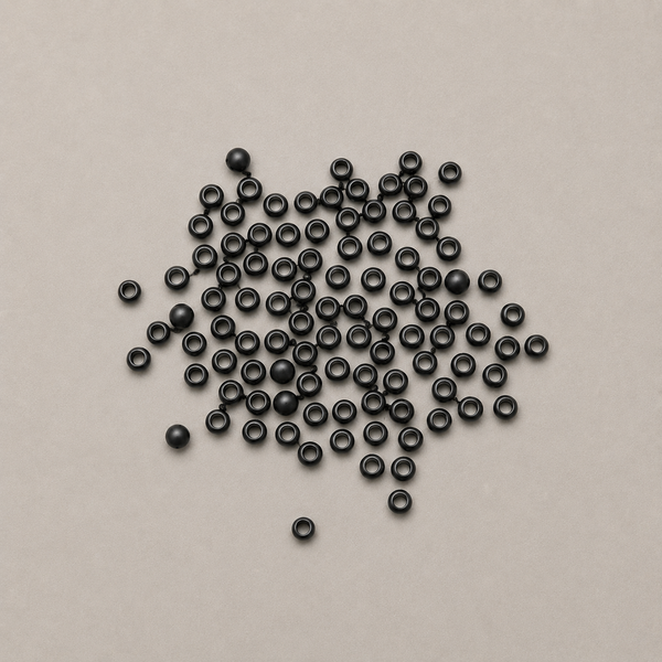 Black Crimps – Size 1 - 2g/approx 100pcs
