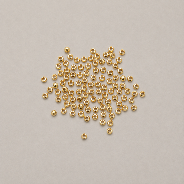 Gold Bead Crimps – Size 1 (30pcs)