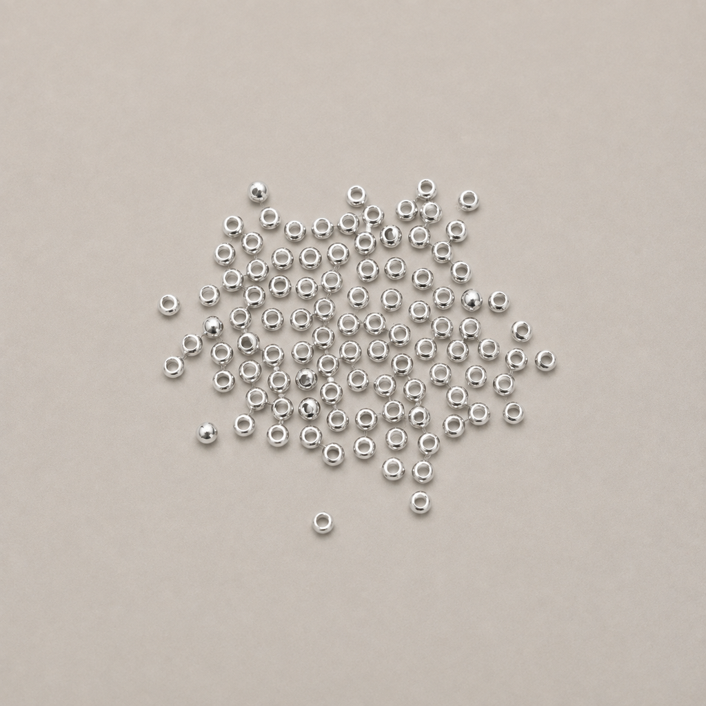 Silver Bead Crimps – Size 1 (2g)