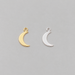 Silver & Gold Crescent Moon Charm