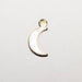 Silver & Gold Crescent Moon Charm