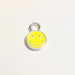 Smiley Face Charm - Silver & Gold