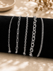 Waterproof Silver Stainless Steel Bracelets