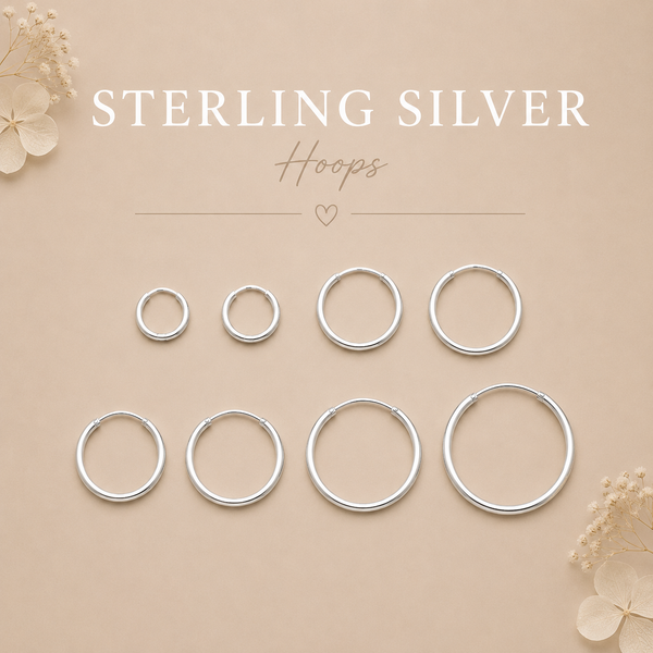Sterling Silver Hoop Earrings
