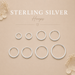 Sterling Silver Hoop Earrings