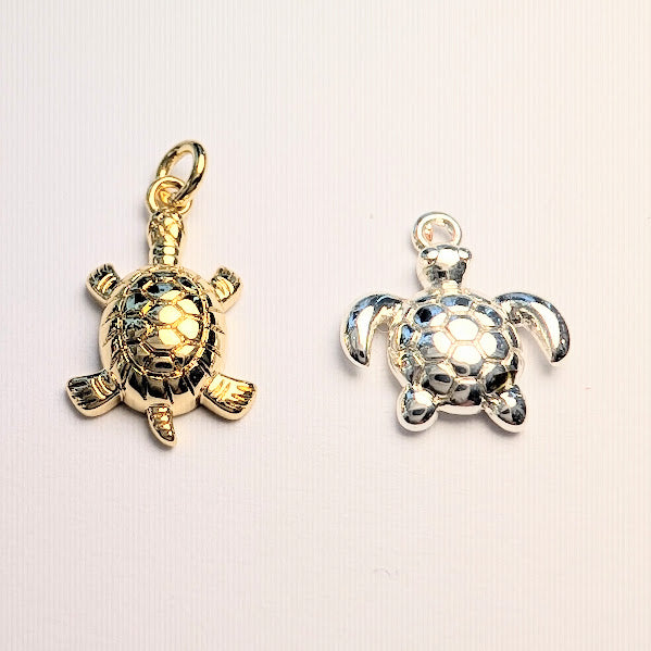 Turtle Charms - Gold & Silver