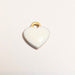 Enamel Heart Charm Gold