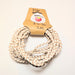 White Woven Leather Cord (Plaited) – 3mm (2 meters)