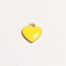 Enamel Heart Charm Gold