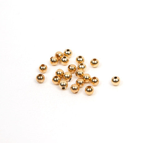 Gold 3mm Round Metal Balls