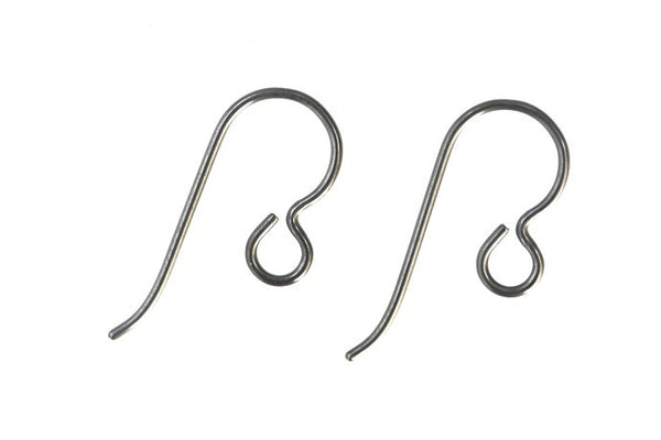 Niobium (Hypoallergenic) Silver Earwires - 1 pair