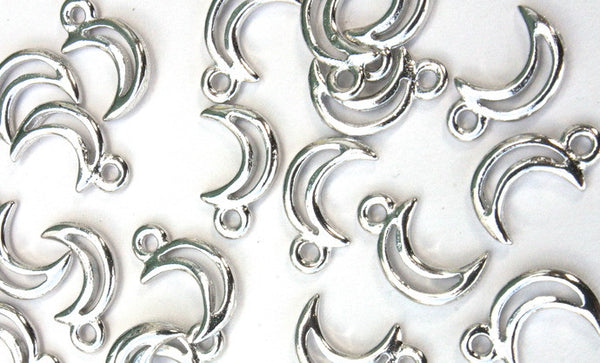 Silver Moon Charm