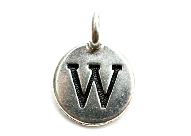 Letter &#039;W&#039; Charm