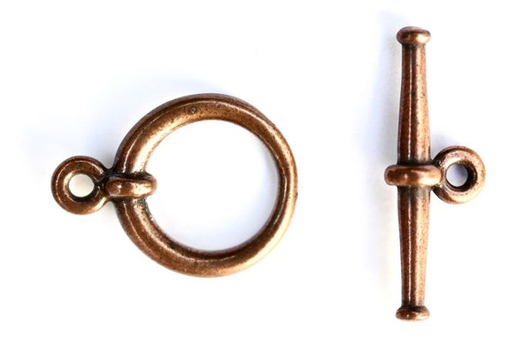 1 x Copper Tierracast Toggle Clasp