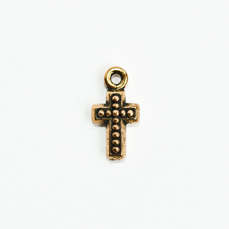 Gold Beaded Cross