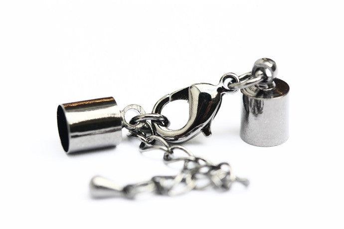 5 x Black  Bell End Closers 6mm x 7mm