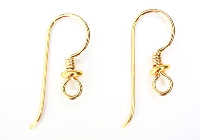 Tierracast 14/20 French Hook Earwire with Heishi & Coil - 1 pair