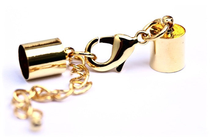 5 x Gold Bell End Closers 8mm x 9mm
