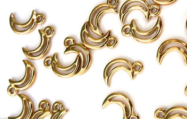 Gold Moon Charm