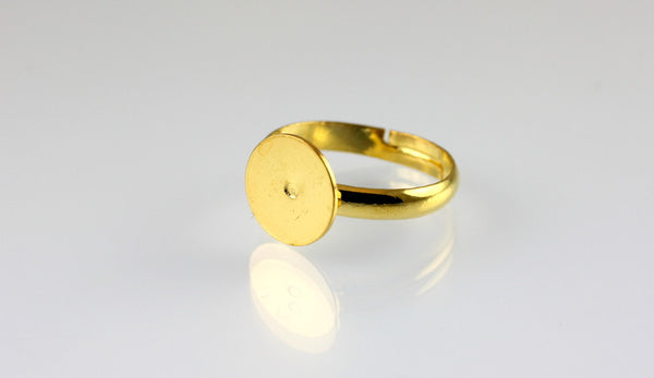 10 x Gold Ring Base