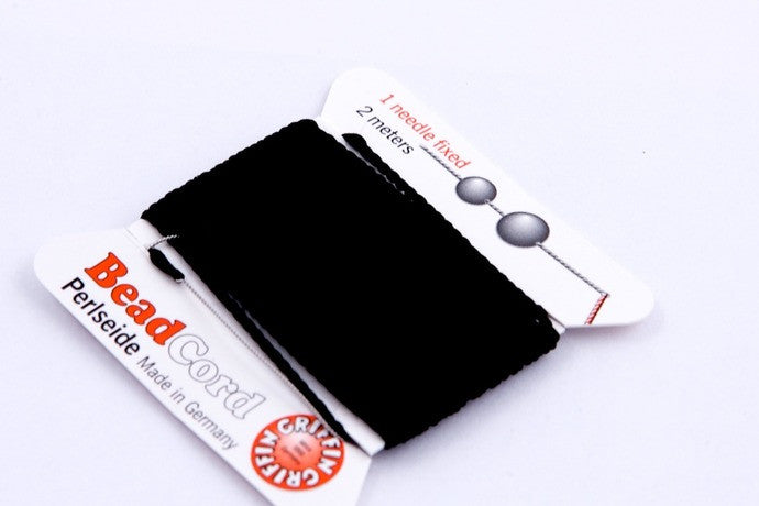 Black Natural Silk Thread - Size 16