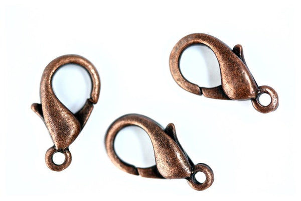 Copper 14mm Lobster Clasps (10pcs)