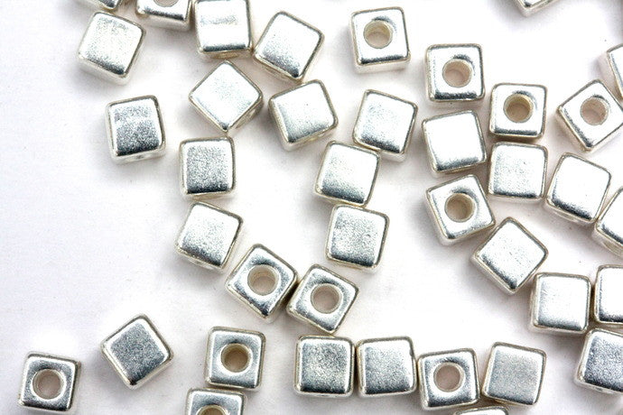 10 x Fine Silver Plated Cubes