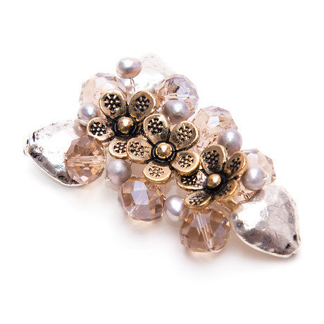 Gold Flower Brooch