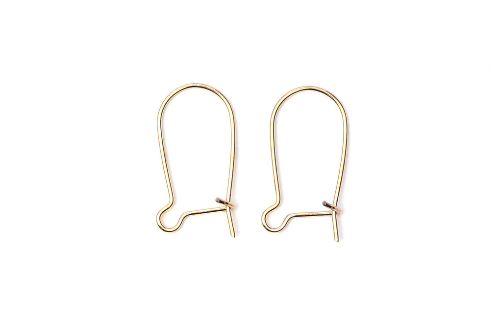 Kerrie Berrie Gold Plated Kidney Earwires for Jewellery Making