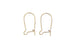 Kerrie Berrie Gold Plated Kidney Earwires for Jewellery Making