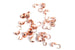 Kerrie Berrie Rose Gold Clam Shell Cord Endings for Jewellery Making