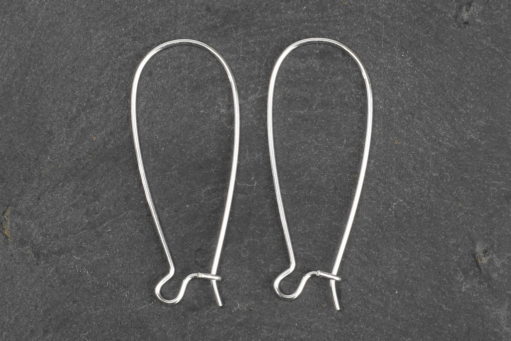 Kerrie Berrie Silver Plated Kidney Earwires for Jewellery Making