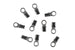 Kerrie Berrie Endings Black Foldover Cord Ends for Jewellery Making